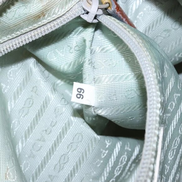 PRADA Hand Bag Nylon Light Blue Auth - Picture 12 of 16